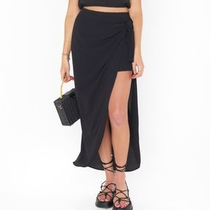 Show Me Your MuMu Black Midi Dress